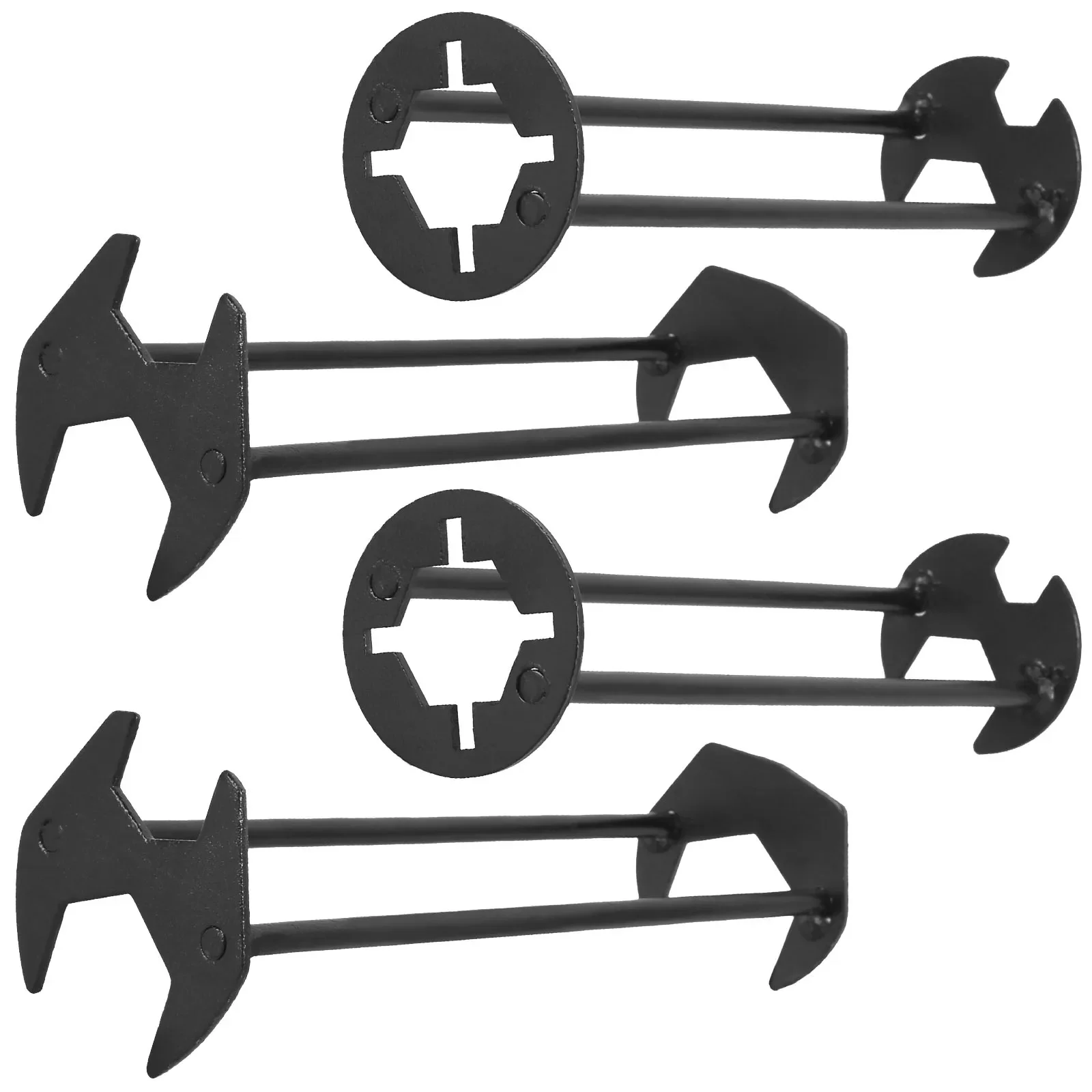 

4Pcs Basin Wrench Metal Sink Wrench Tool Universal Faucet Wrench Hand Tool Plumbing Wrench Tool Basin Spanner for Tight Spaces