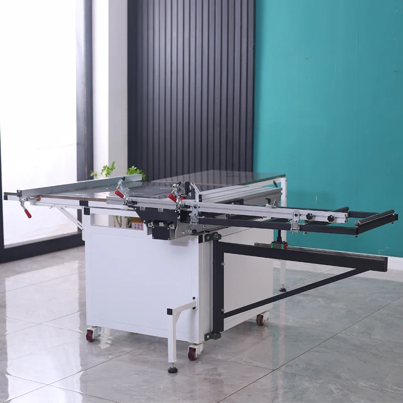 Mini A Belt Driven Panal 1600mm 3 Meters Electric Lift Precision Sliding Table Panel Saw Wood Cutting Machine