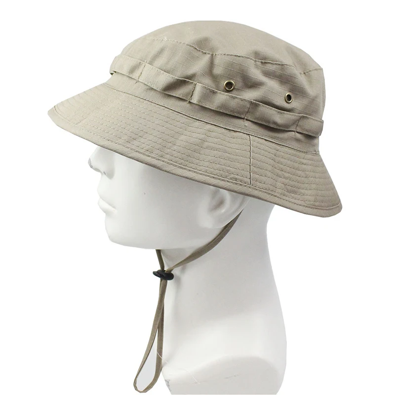 Sombrero de pescador de camuflaje táctico para hombre, gorra de Sol para exteriores, escalada, pesca, senderismo, entrenamiento, viaje, 58-60cm, 2024