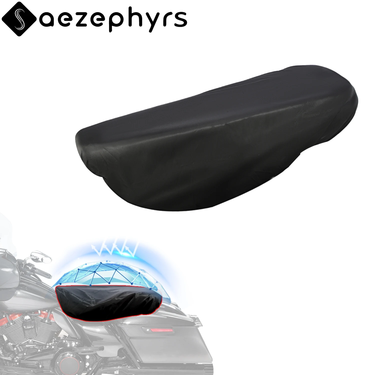 

Водонепроницаемый чехол для сиденья мотоцикла, 32 дюйма (Д) x 17 дюймов (Ш) для Harley Touring CVO Electra Glide Road King Sportster Softail Street Glide Dyna