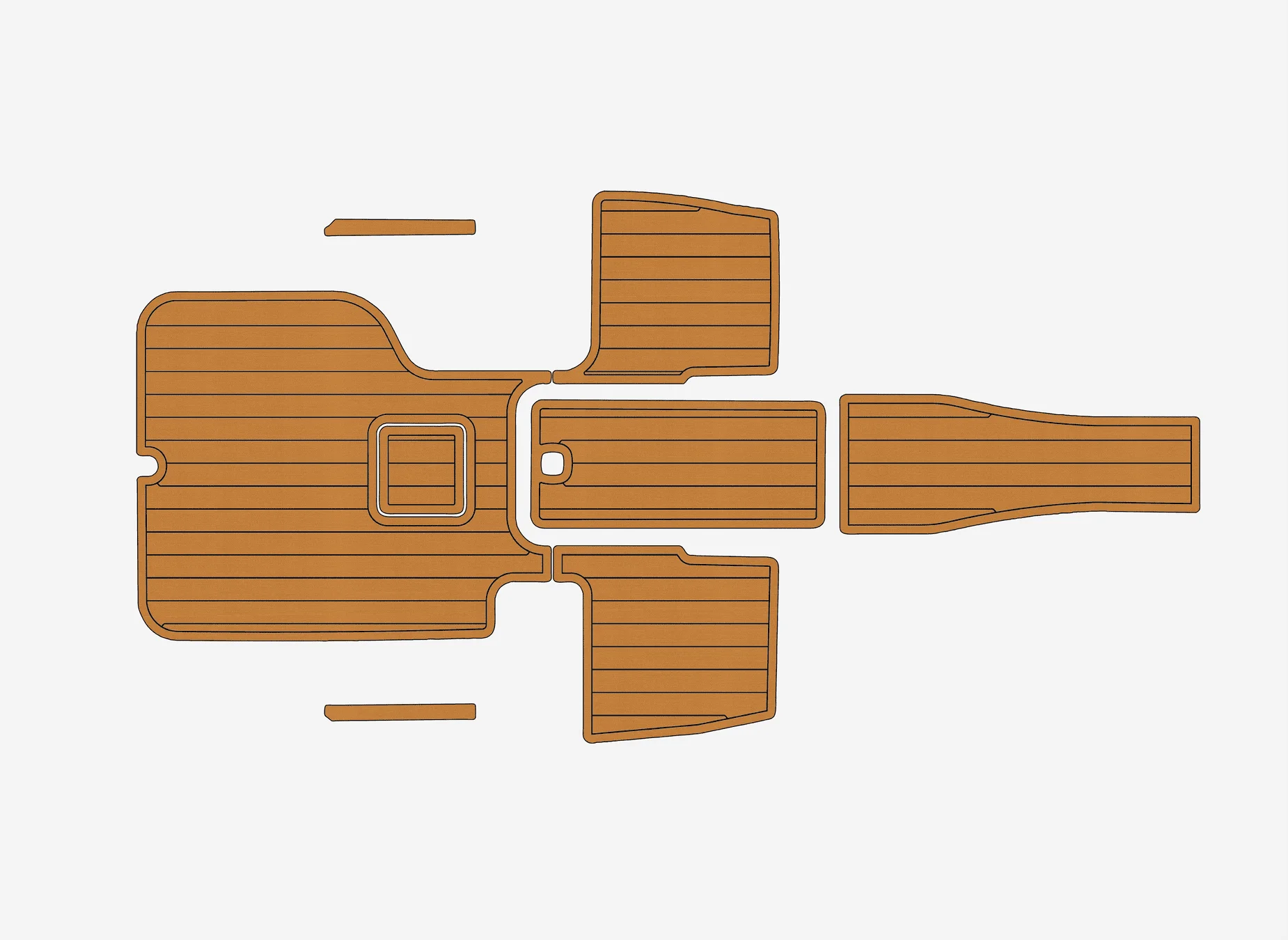 2016-2017 الكوبالت 220S 1/4 "6 مللي متر إيفا رغوة عدم الانزلاق بولي كلوريد الفينيل خشب الساج التزيين البحرية حصيرة سيديك جاتورستيب السجاد أرضية بحرية #1