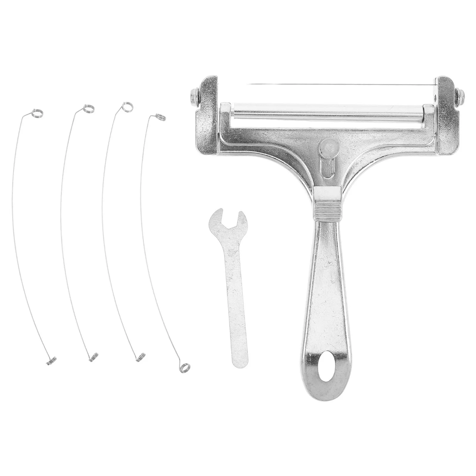 

Cheese Slicer Stainless Steel Wire Cutter Wires Wrench Handheld Butter Food Slicer Block Cheese Cutter Multipurpose