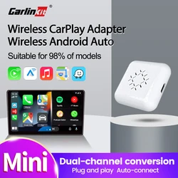 Carlinkit 3.0 Mini Carplay Wireless per Toyota Mazda Nissan Camry Suzuki Subaru Citroen Audi Mercedes Kia IOS15 per Spotify BT