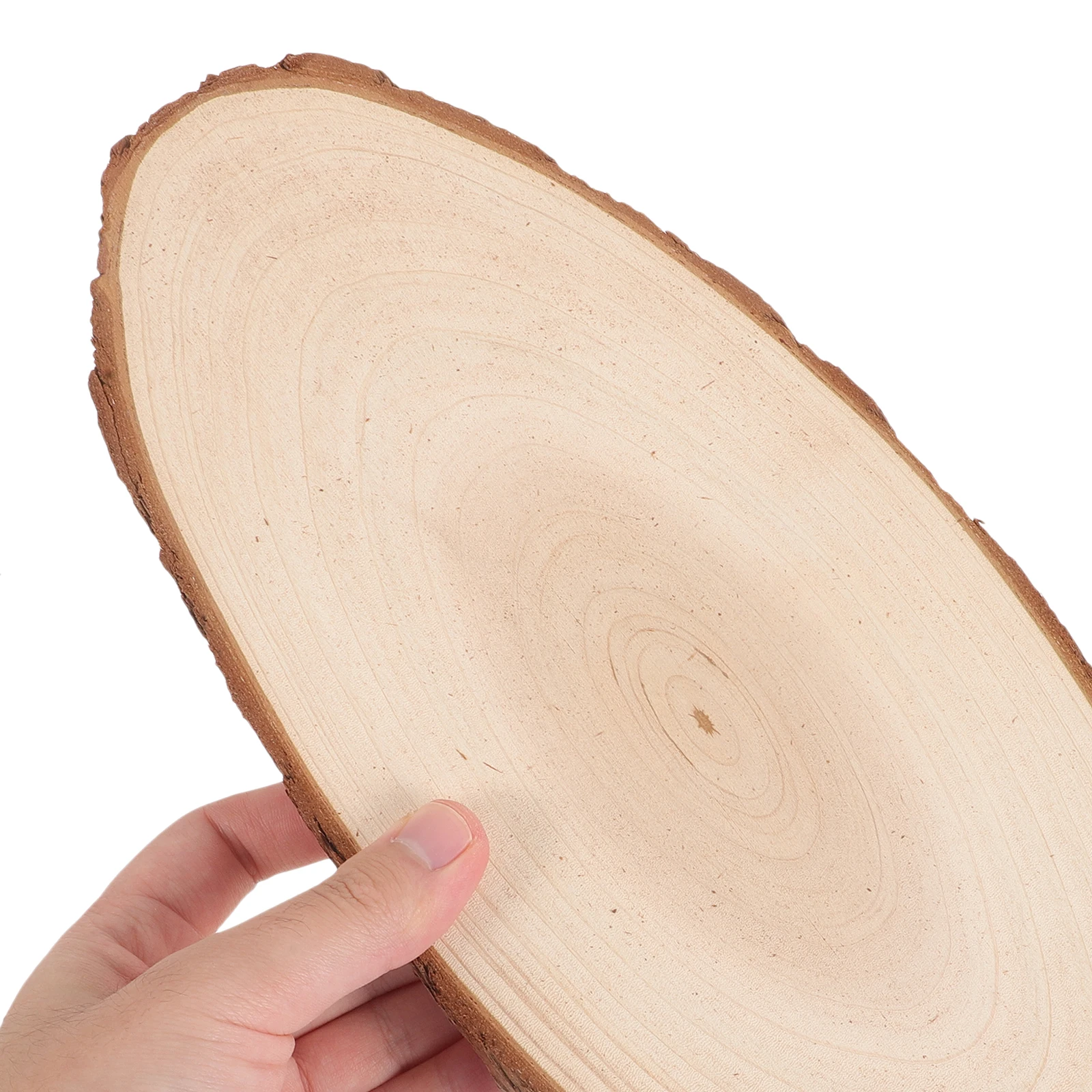 

Wood Slices Oval Cutout 10.5-14.5cm Unpainted Smooth Lightweight DIY Wooden Decor Centerpiece Craft Project Home Wedding