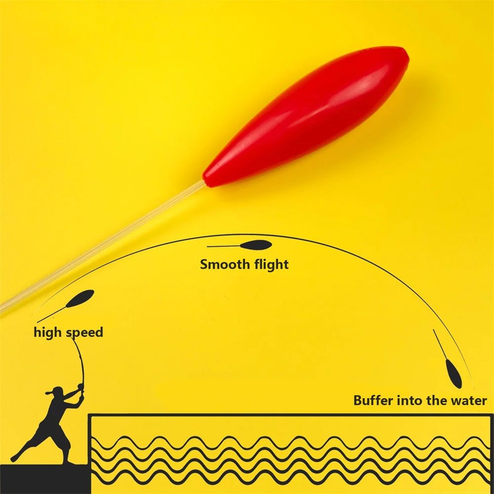 1pc Yellow Green 15g-50g Fishing Float Anti-winding Bobber Floating Water Throwing Aid Assist Fishing Bobber Carp Lure Tackle