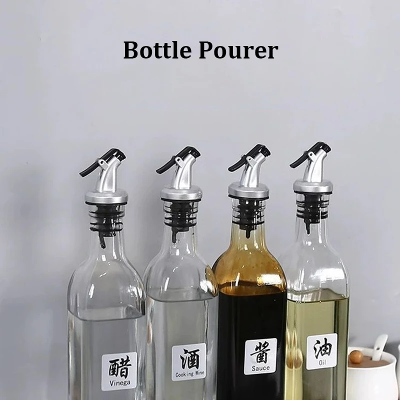 

Oil and Vinegar Dispenser Bottle Pourer – Leak-Proof Control Spout, Precision Pouring – Perfect for Oils, , Vinegars, and Sauces