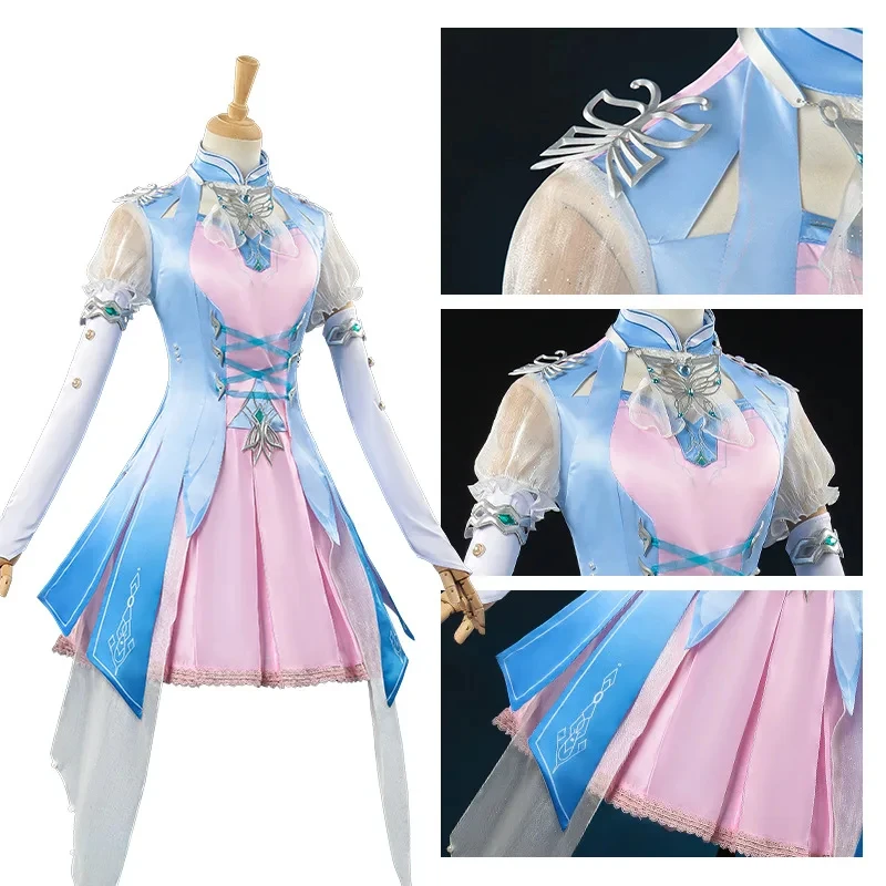 

TYV55Anime Soul Land 2 Tang Wutong costume Top Skirt Accessories Nice cosplay full set for women Role Play PartyL]]L25