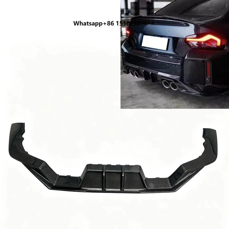 High Quality E Style High Quality Carbon Fiber Rear Diffuser for M2 G87 2023+ Rear Bumper Lip Spoiler Splitter Body Kit