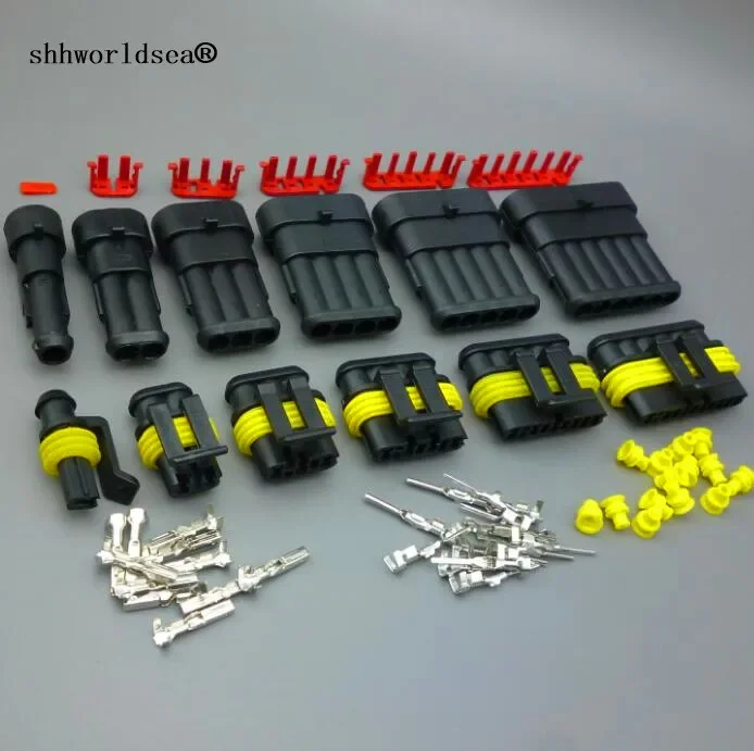 

Shhworldsea 1P 2P 3P 4P 5P 6P контакт 1,5 штекер и гнездо Автомобильные водонепроницаемые разъемы Разъем ксеноновой лампы