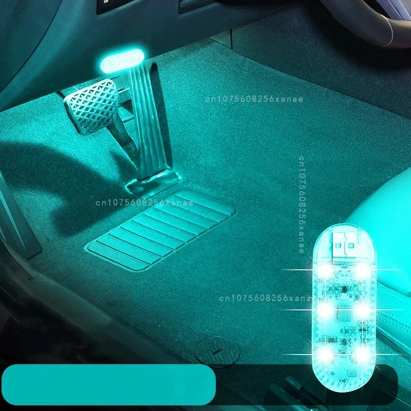 متعدد الألوان أضواء السيارة اللاسلكية LED اللمس ضوء سقف الاستشعار قراءة مصباح USB صغير شحن ضوء اكسسوارات السيارات الداخلية #5