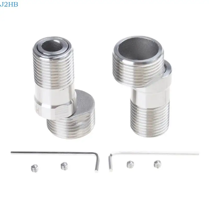 

J2HB Pack of 2 Stainless Steel Connectors Adapters for Water Flows Adjustment