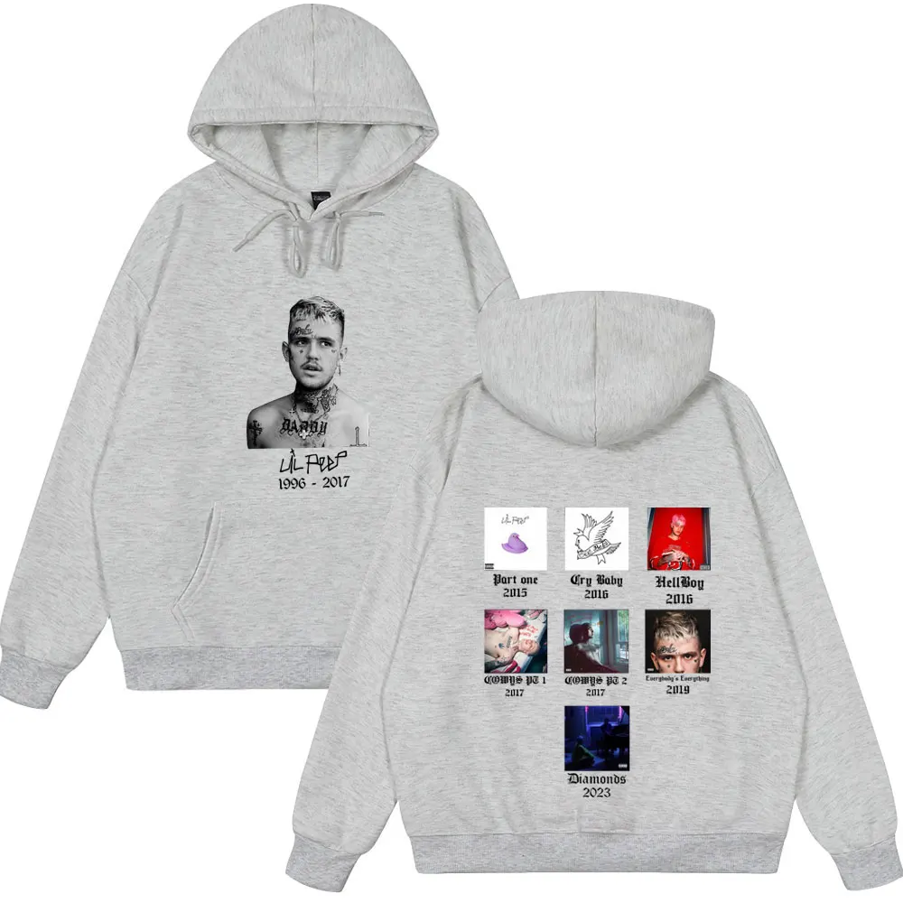 2025 مغني الراب ليل اللمحة غلاف الألبوم القمم خمر الهيب هوب الرجال النساء ملابس الشتاء الربيع نمط هوديس المتضخم زوجين الشارع الشهير