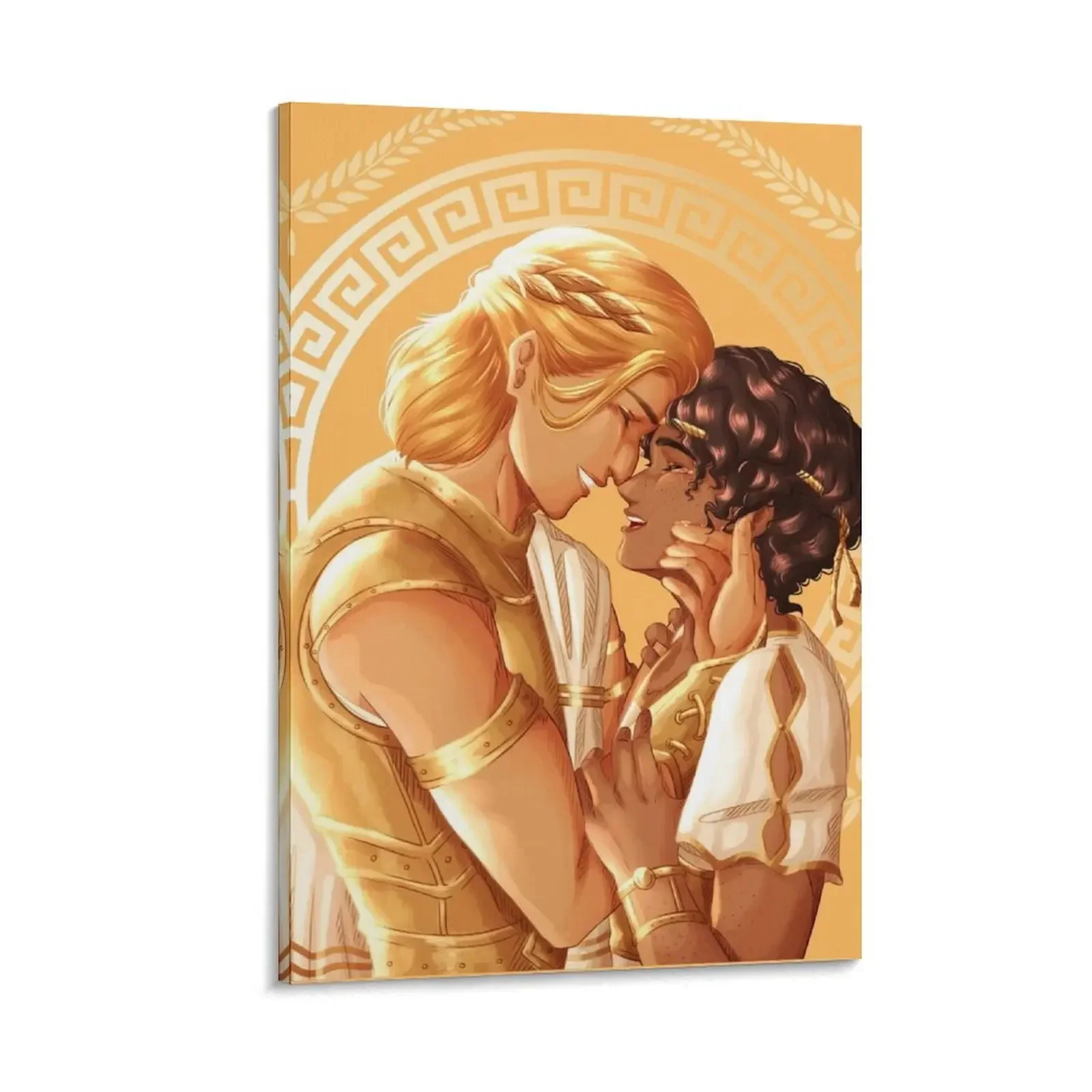

Achilles and Patroclus Canvas Painting Wall decoration poster photos for living room Decor for room