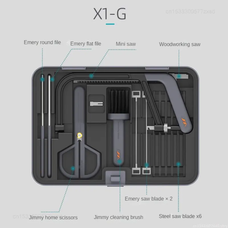 Xiaomi JIMI Multifunction X1-G Jimi Box Layered Any Combination Hardware Tools Toolbox Hacksaw Multifunctional Cutting Tool Set