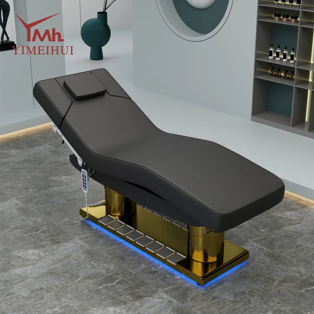 

Salon Equipment Body Relaxation Therapy Beauty Spa Leather Beauty Facial Massage Bed