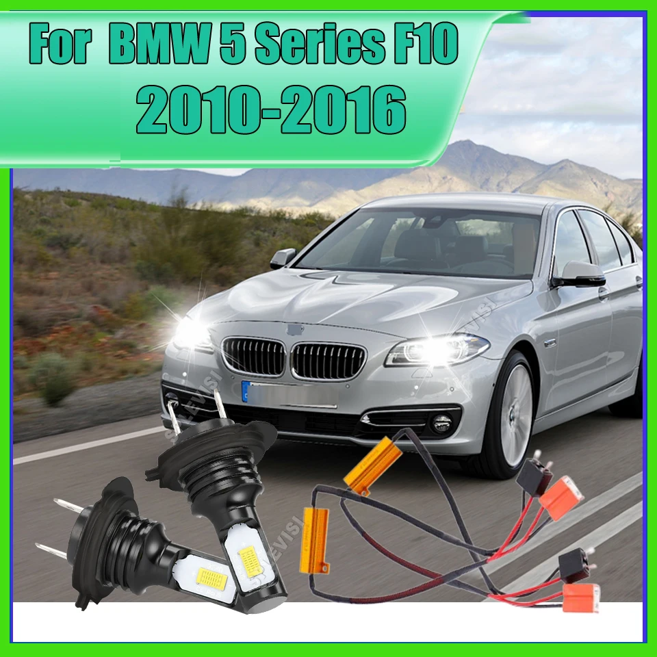 

2PCS H7 LED Headlight Bulbs All-in-One 70W/Pair High Lumens Canbus For BMW 5 Series F10 2010 2011 2012 2013 2014 2015 2016
