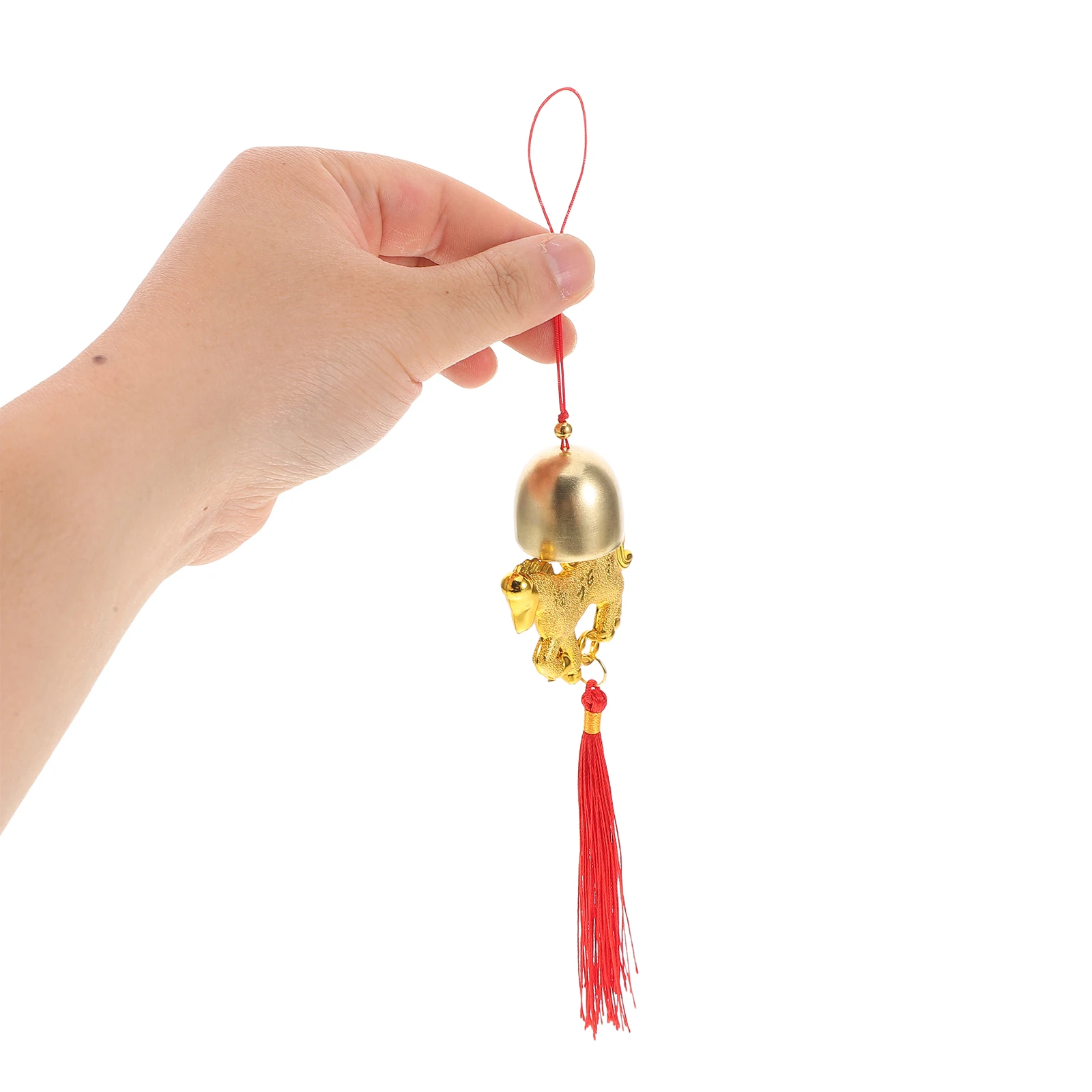 

4pcs Year of The Horse Hanging Ornaments 2026 Metal Decorations Chinese Style New Year Tree Pendant Festive Tassel Prosperity