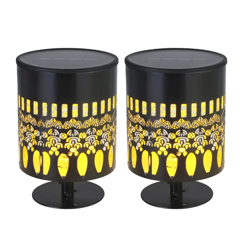 

THIVN-для садового столба, солнечные фонари для забора, 2 упаковки, металлические уличные настенные светильники на солнечной энергии, ступенчатые фонари для патио, декора заднего двора