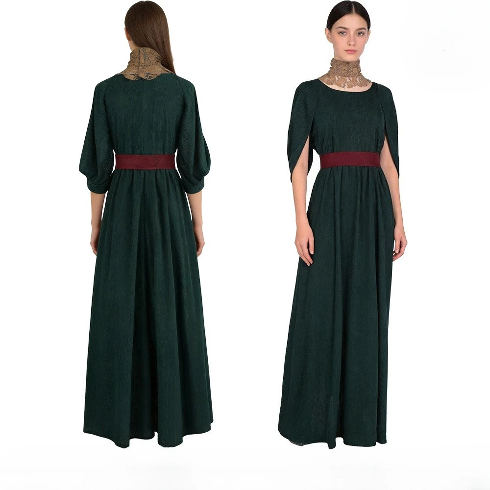 

The Odyssey Penelope‌ Green Dress Medieval Vintage Long Dress Cosplay Costumes Halloween Masquerade Clothing for Adults Women