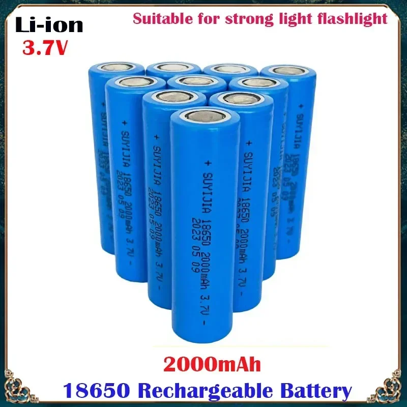 ICR18650 2000mAh Strong Light Flashlight Electric Toys Аккумулятор/medical Equipment 3.7V Lithium Ion Rechargeable Battery