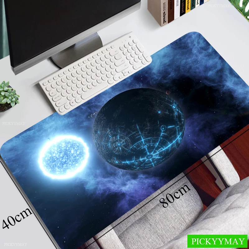 

STELLARIS 80x30cm XL Lock Edge Large Gaming Mouse Pad Computer Gamer Keyboard Mat Mouse Mat Beast Desk Mat Mousepad For Gift