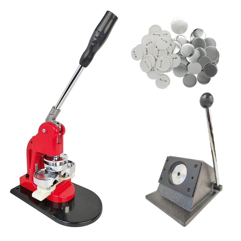 

Wholesale 58mm 2.25in Classic Button Making Machines Kit Including Paper Cutter and 1000sets Pin Button Materials