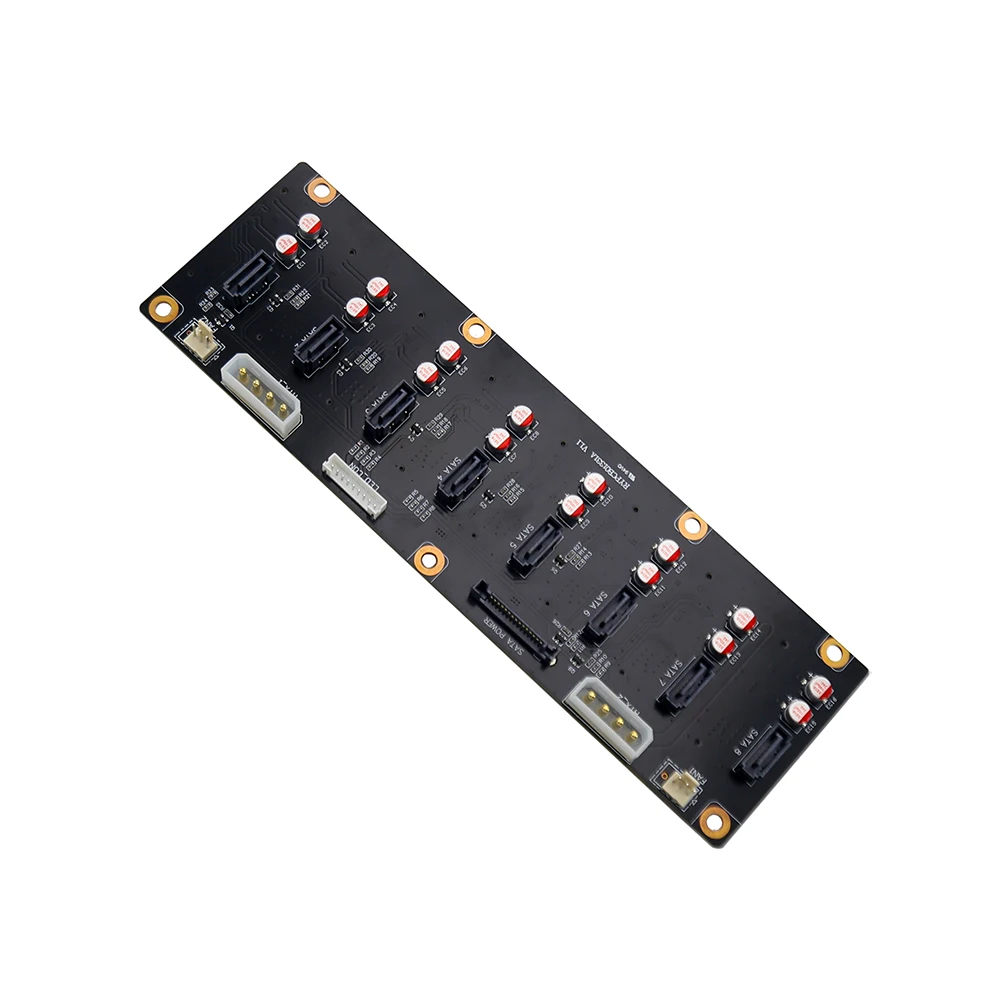 N3 Server Backplane JONSBO Chassis Accessories SATA Connector 8 Hard Disk Interface Circuit Board Only Applicable to Same Model