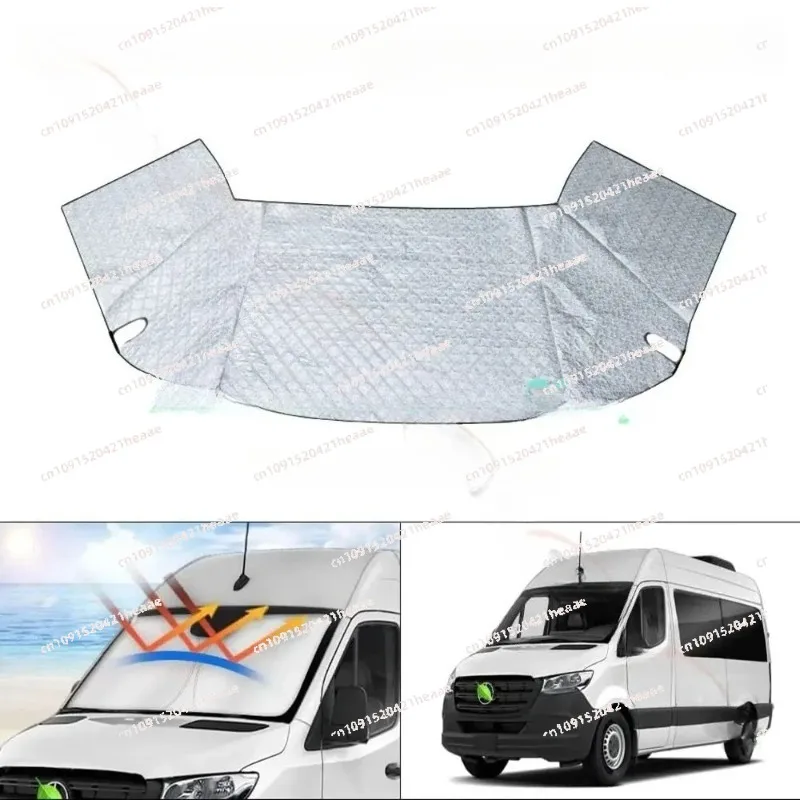 Suitable for RV Windshield Cover 2007-2016 Motorhome, RV Windshield Window Snow Cover for Ice and Snow Front Wind