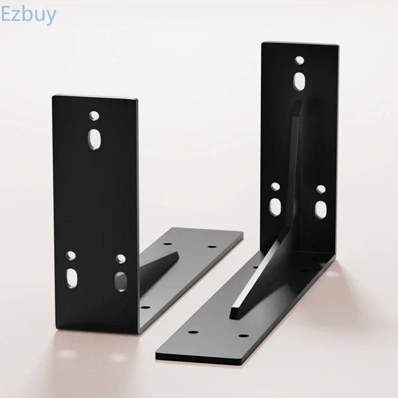 Angle Bracket Bookcase Bookshelf Bed Foundation Frame Base Plates Bathroom Shelf Fixing Bracket Floating Shelves For Wall