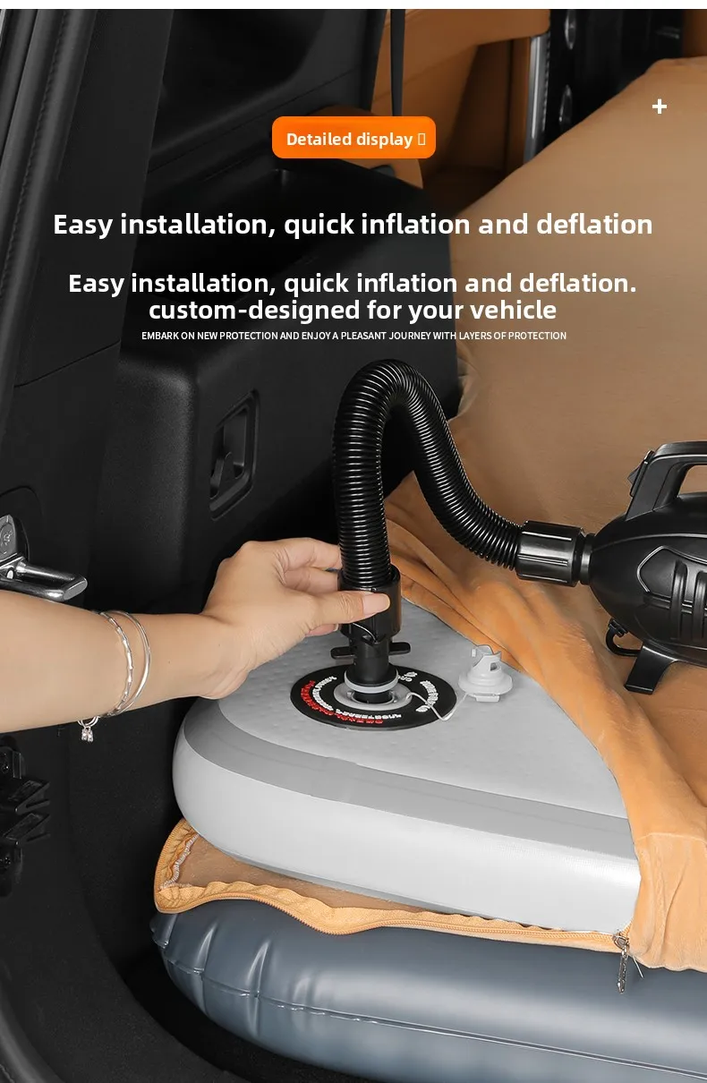 For Chery ICAR ICAUR V27 2026 Car Trunk Travel Bed Split-Type Air Inflatable Mattress for Sleeping Outdoor Camping Mattress detail image 5