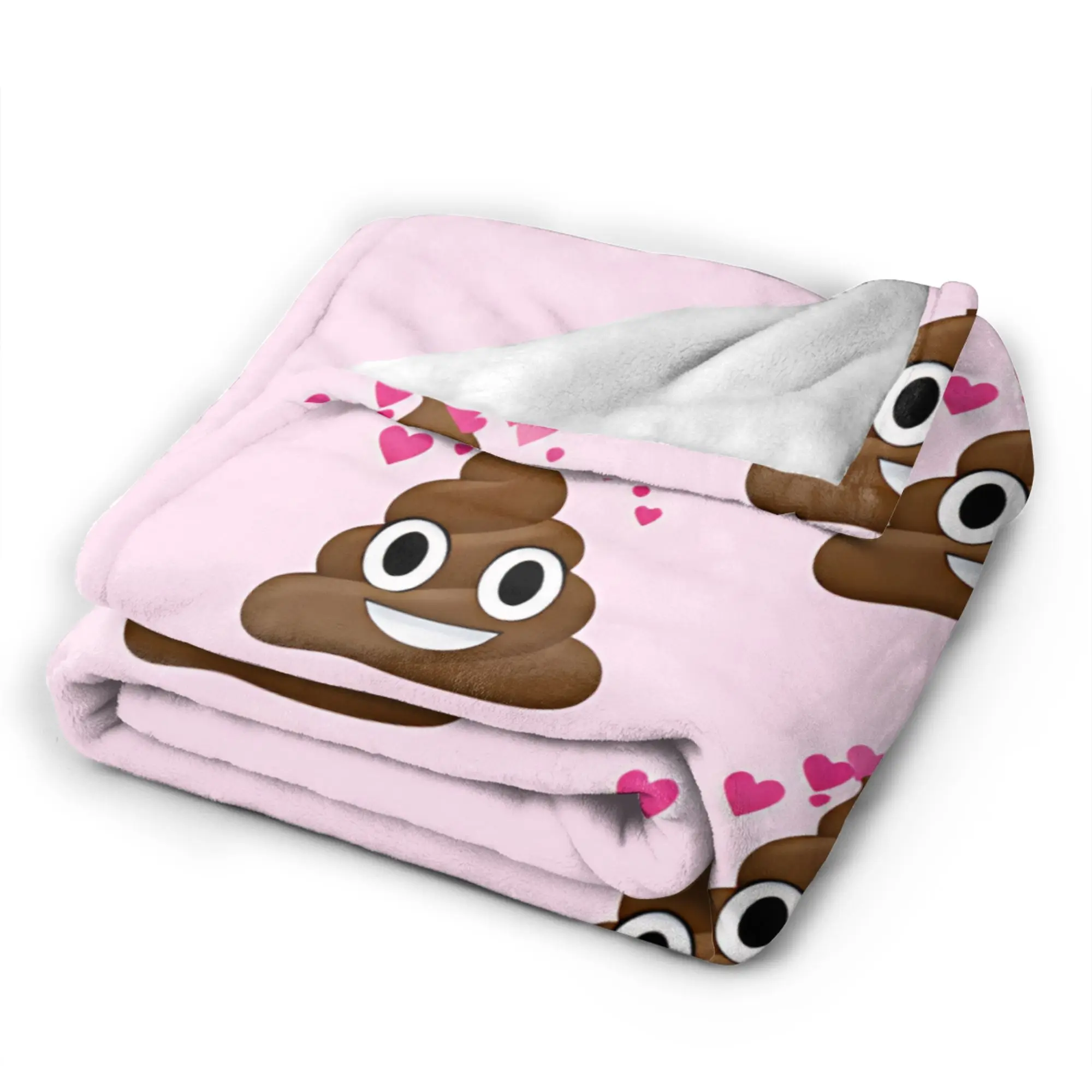 Poop Meme Funny Blankets Quality Super Soft  Bedding Throws Winter Kids Adult Outdoor Pattern Bedspread