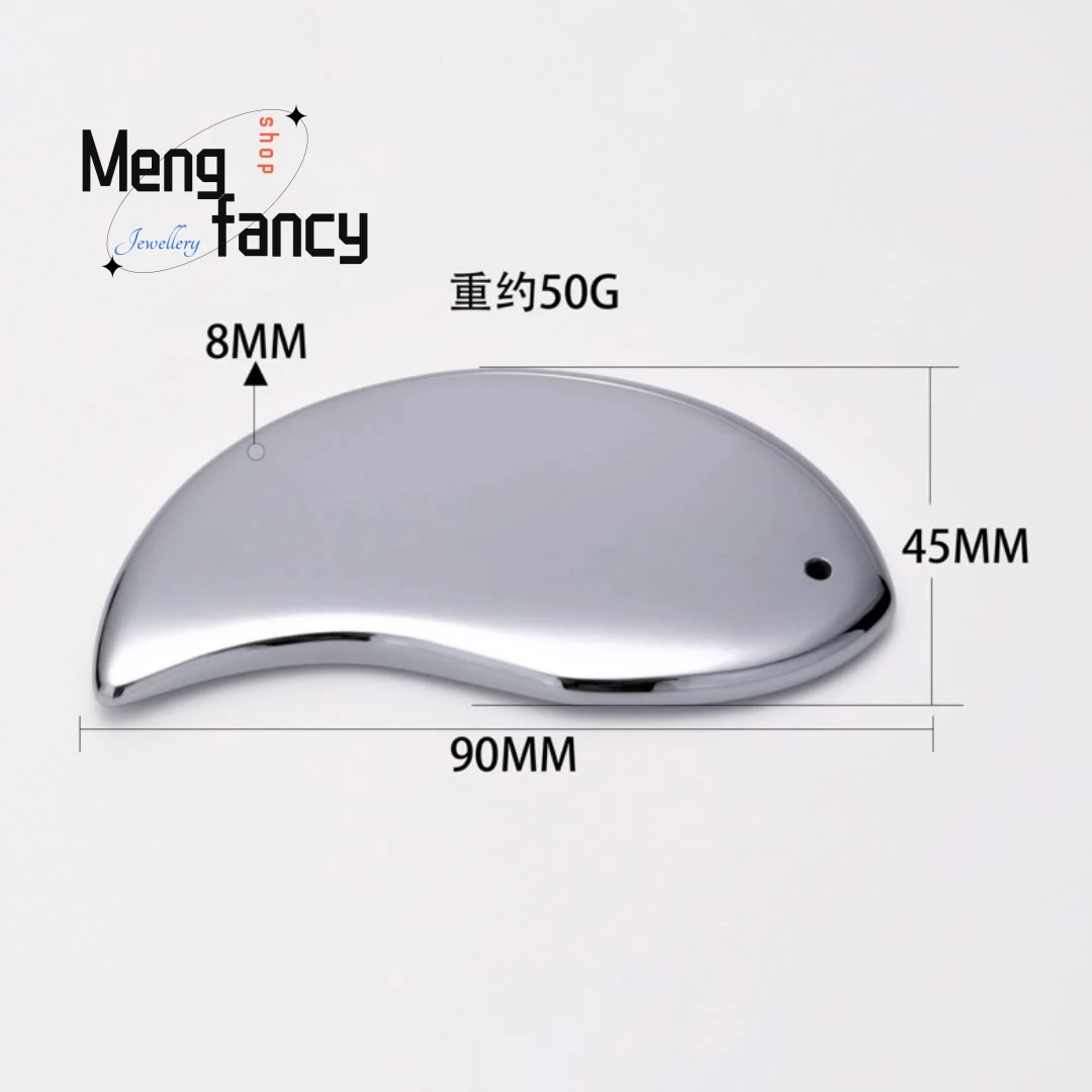 Bagua Taiji Tai Hertz Scraping Board SPA Beauty Face Energy Stone Scraping Simple Elegant High-grade Natural Fashion Jewelry
