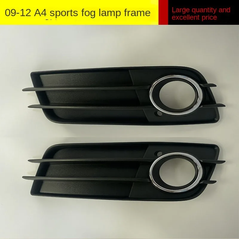 

1 Pair Front Bumper Fog Light Grilles Replacement for-Audi A4 S-LINE S4 2008-2012 8K0807681C 8K0807682C