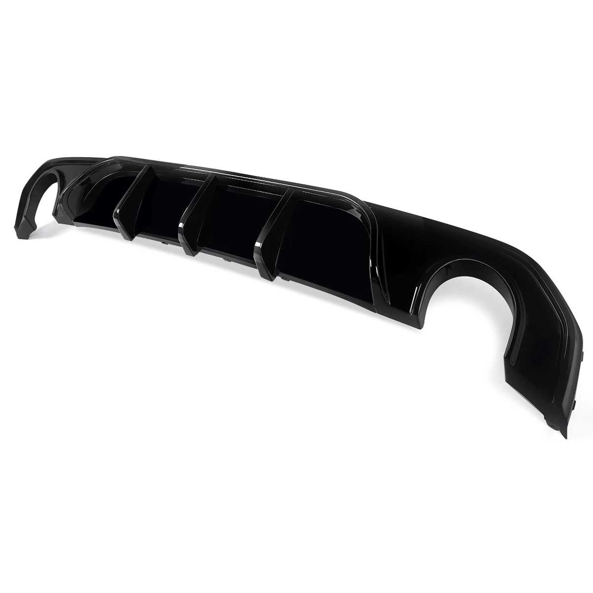 شفة ناشرة المصد الخلفي لسيارة 2021+ BMW 4 Series G26 M Sport 4 أبواب لامعة باللون الأسود #4