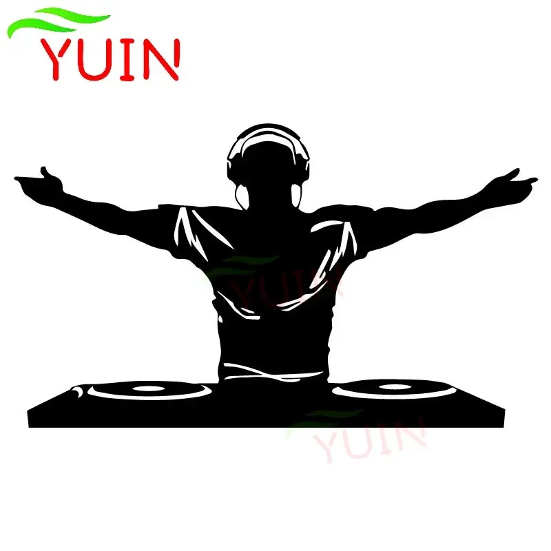 

Car Sticker DJ Music Disco Headphone Decals Cars Exterior Creative Cartoon PVC Body Decoration Accessories Waterproof Stickers