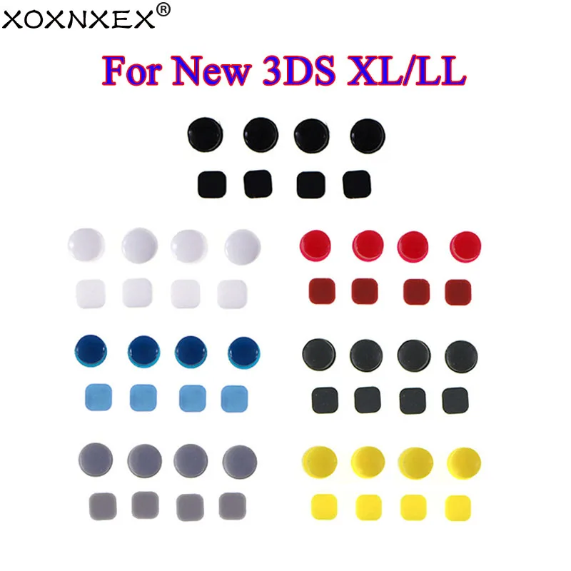 1set Replacement For New 3DS XL Console Screw Rubber Feet Cover for New 3DSLL Front Back LCD Screen Screws Hole Cover