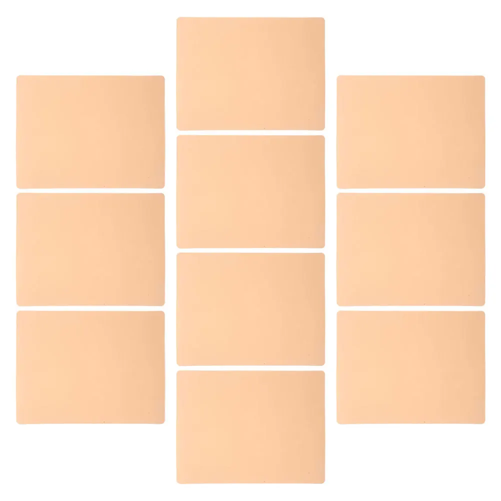 10 قطعة ممارسة الوشم الجلد سيليكون قابلة لإعادة الاستخدام المحمولة ل الحاجب Microblading الشفاه الوشم الجلد وهمية لممارسة الوشم