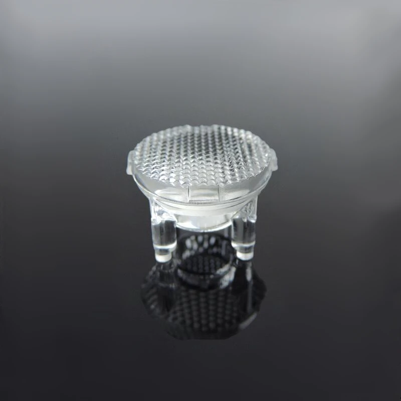 

#ME-14 High quality Led Optical Lens for 5050 light source, Size 14X9.1mm, 38 degree, Bead surface with feet, PMMA