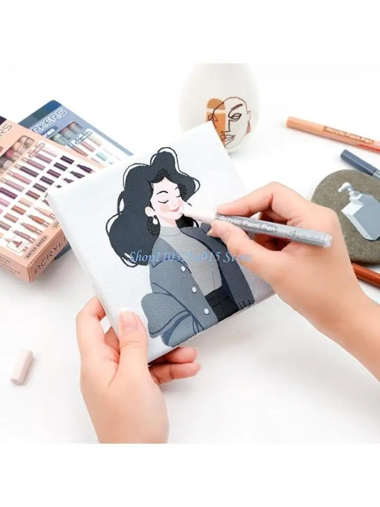 

Акриловые маркеры R6FF для художников, студентов, рисования, поделок, практичный футляр для хранения