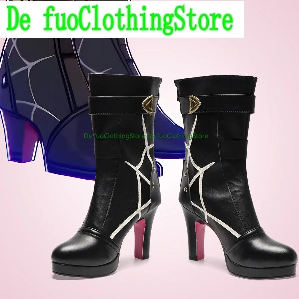 DefuoClothing Honkai Star Rail Kafka Cosplay Shoes Character Design Boots Halloween Carnival Party Costumes Accessory Shoes