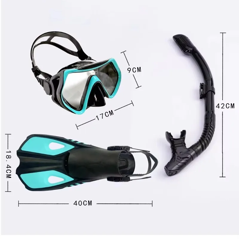 Wholesale Price Custom Color Swim Diving Set Water Sports Use Diving Equipment Swim Fin Mask Snorkel