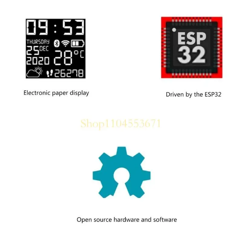 Best Seller Watchy 2.0 Smartwatch Wearable Watch with Single Color ePaper Screen, WiFi & Bluetooth-compatible Connection