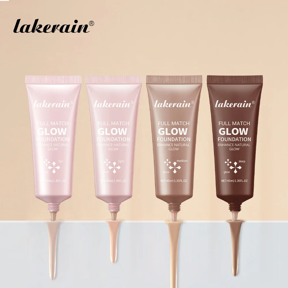 4colors Glow Foundation Liquid Natural Concealer For Long Duration Moisturizing Waterproof Contouring Highlights Makeup Products