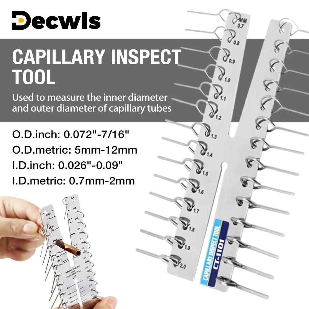High-Precision Capillary Measuring Tool, Copper Tube Measuring Gauge, Instrument For Measuring The Inner Outer Diameter Of Pipes
