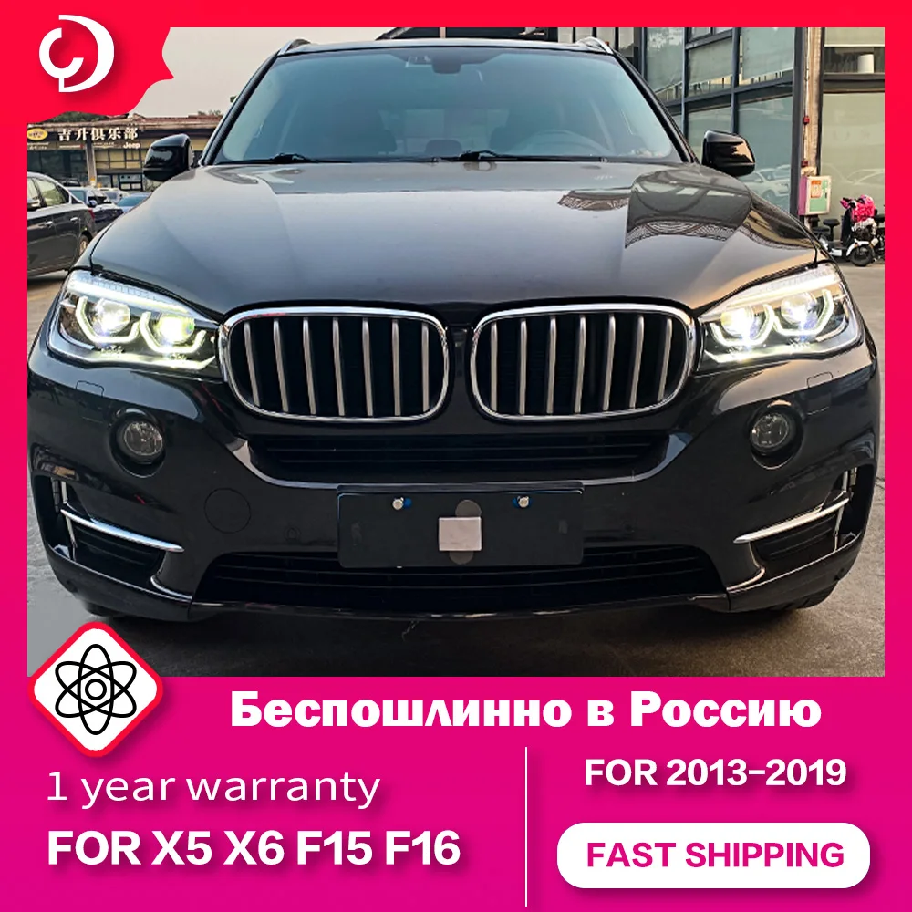 Фары для X5 F15 2013-2019 X6 F16 Foco, светодиодные фары DRL, ходовой сигнал поворота, светодиодный проектор, бифокальные линзы, аксессуары