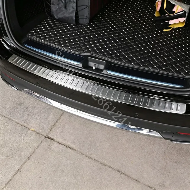 Autozubehör Heckstoßstangenschutz Kofferraumleistenabdeckung Zierleiste für Mercedes Benz GLE GLS Klasse W167 X167 2020-2026 – Detail 8