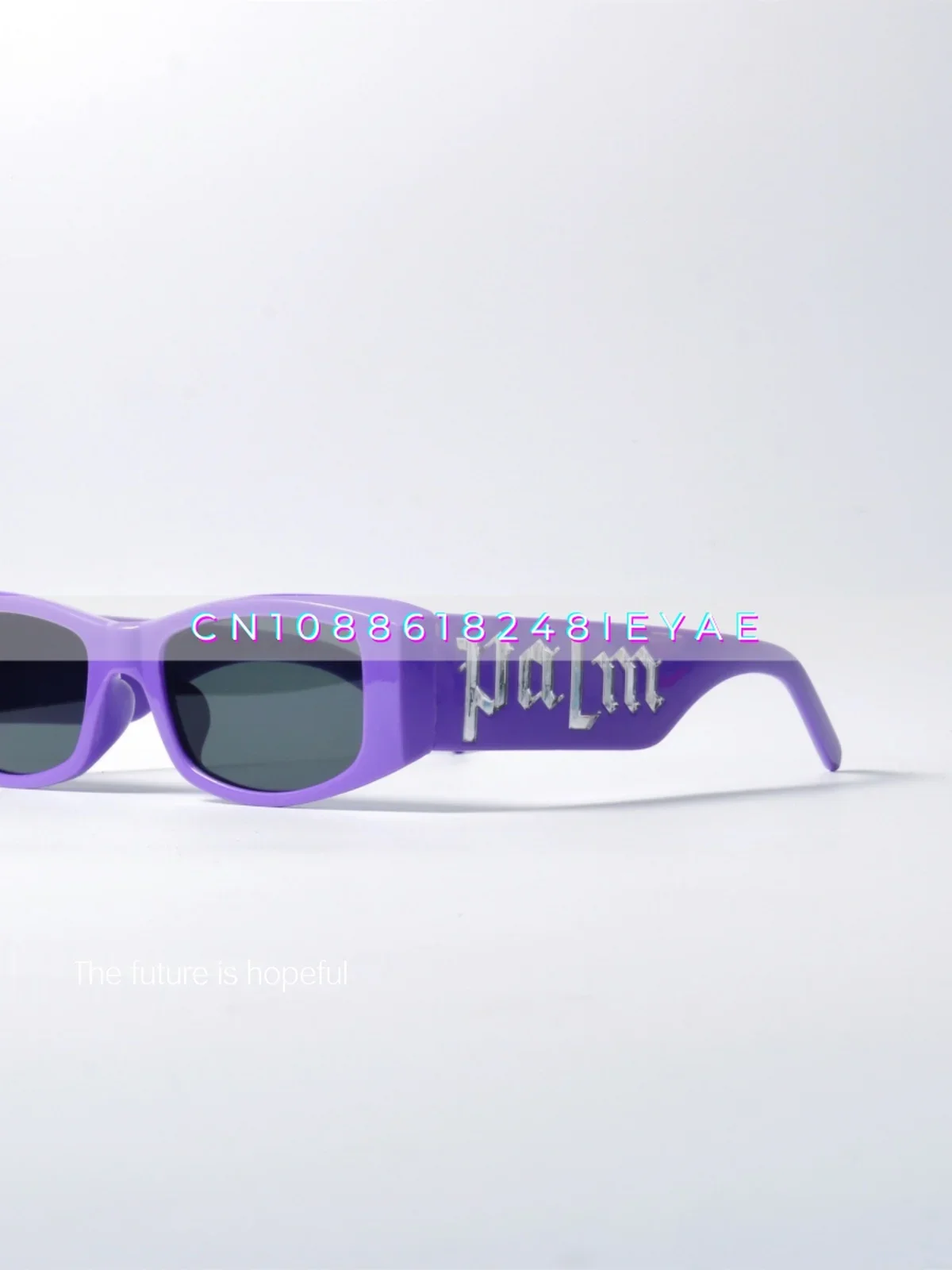 Hip Hop Style English Alphabet Sunglasses Uv400 Anti-ultraviolet Radiation Niche Narrow Frame Sunglasses