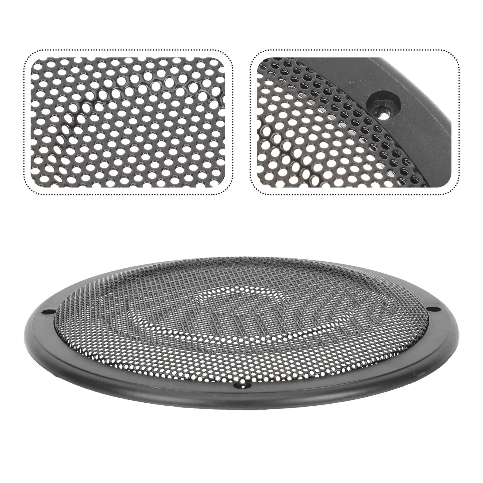

Premium Plastic Iron Car Loudspeaker Net Replacement for DIY Speaker Grille Subwoofer Protection Mesh Cover Car Audio