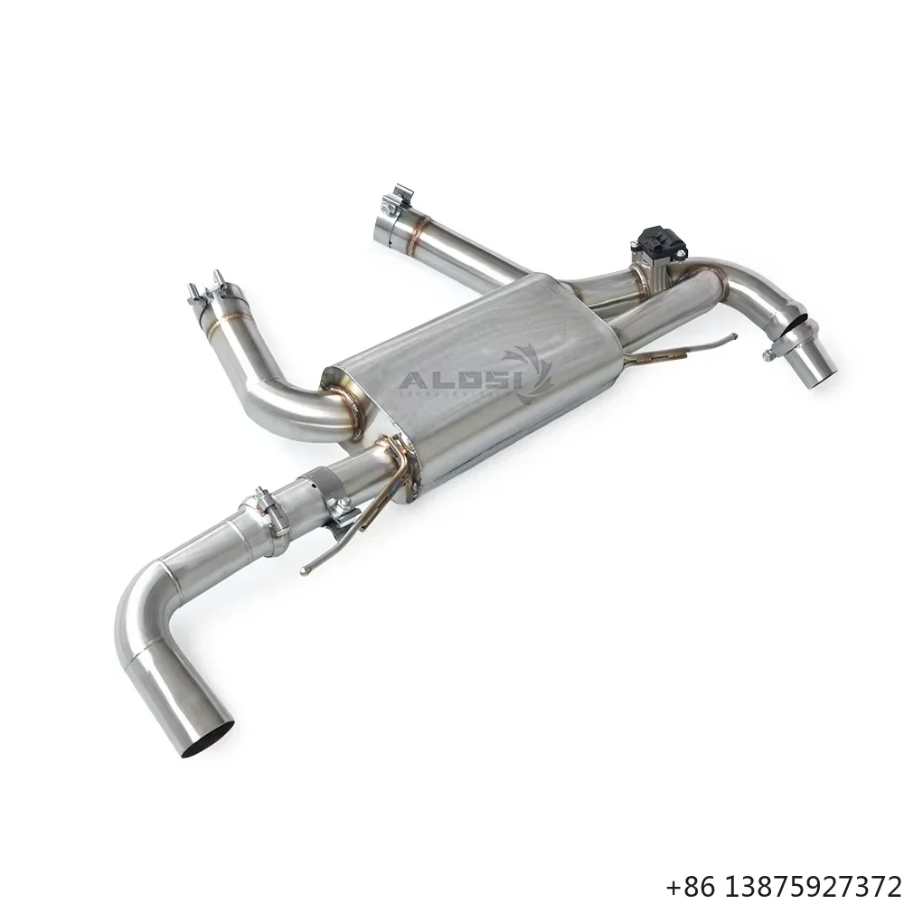 

Stainless Steel Valved Cat-Back Exhaust for 335i E90 E92 E93 3.0T N55 2007-2011 High Performance Quad Tip Muffler System