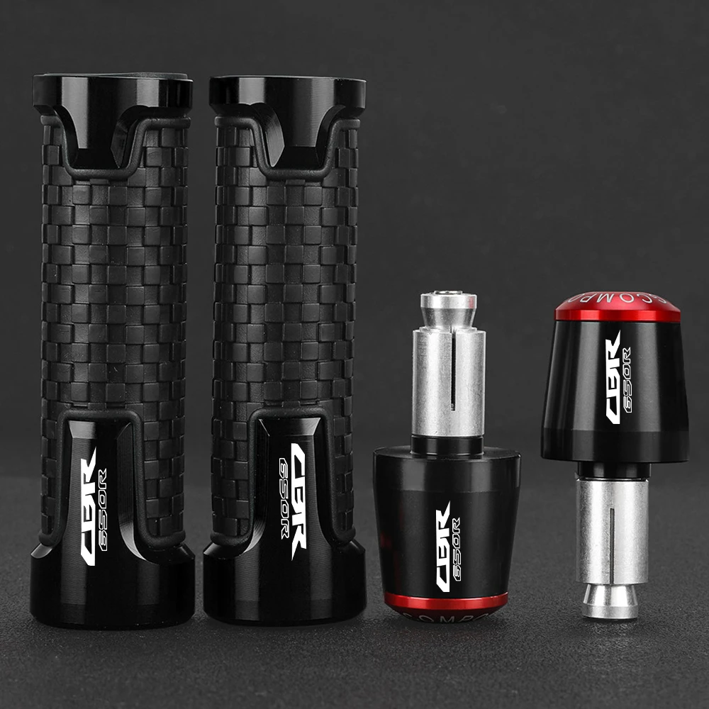 22MM Motorcycle Handlebar Grips Handle Bar Cap End Plugs FOR Honda CBR 650R CBR650R CBR 650 R 2018 2019 2020 2021 2022 2023 2024